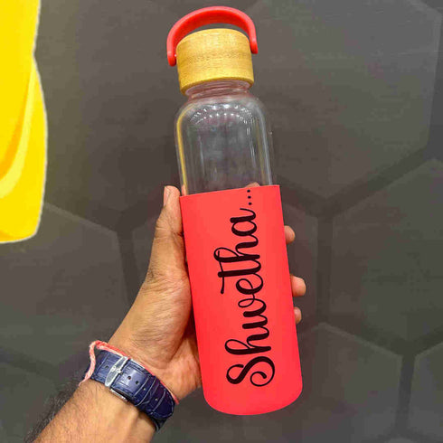 Personalized Glass Water Bottle